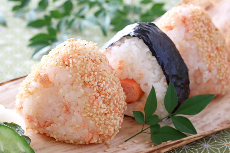 sesame japanese rice ball onigiri healthy eating