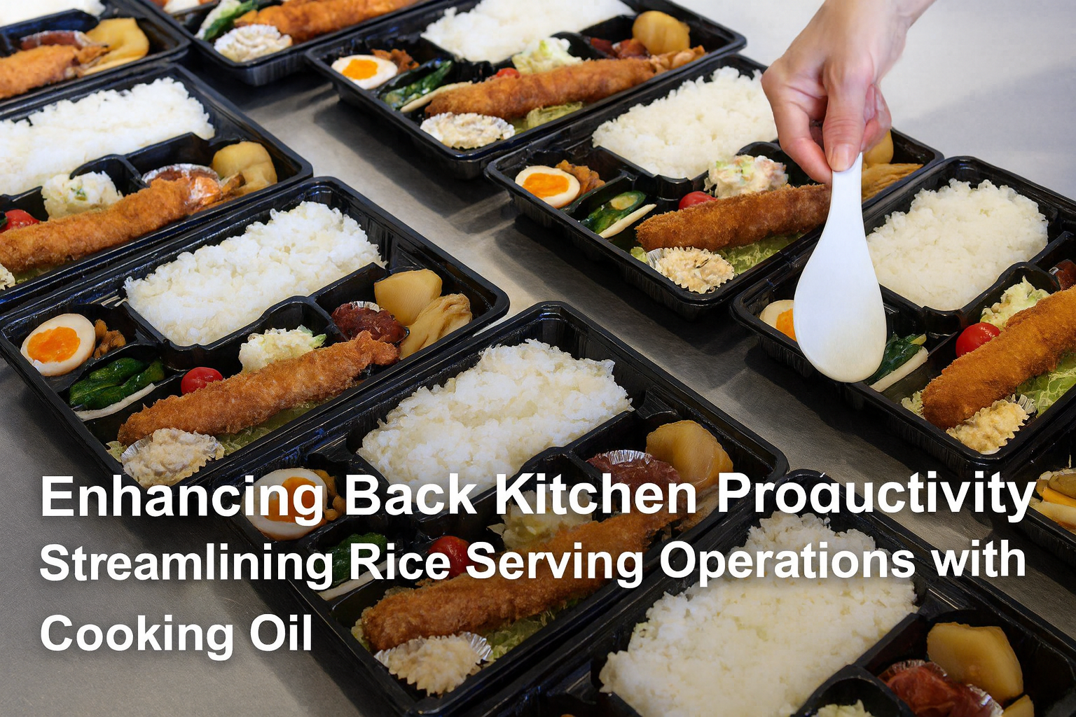 Boost Productivity in the Prepared Foods Kitchen: Serve Rice More Efficiently with Rice-Cooking Oil