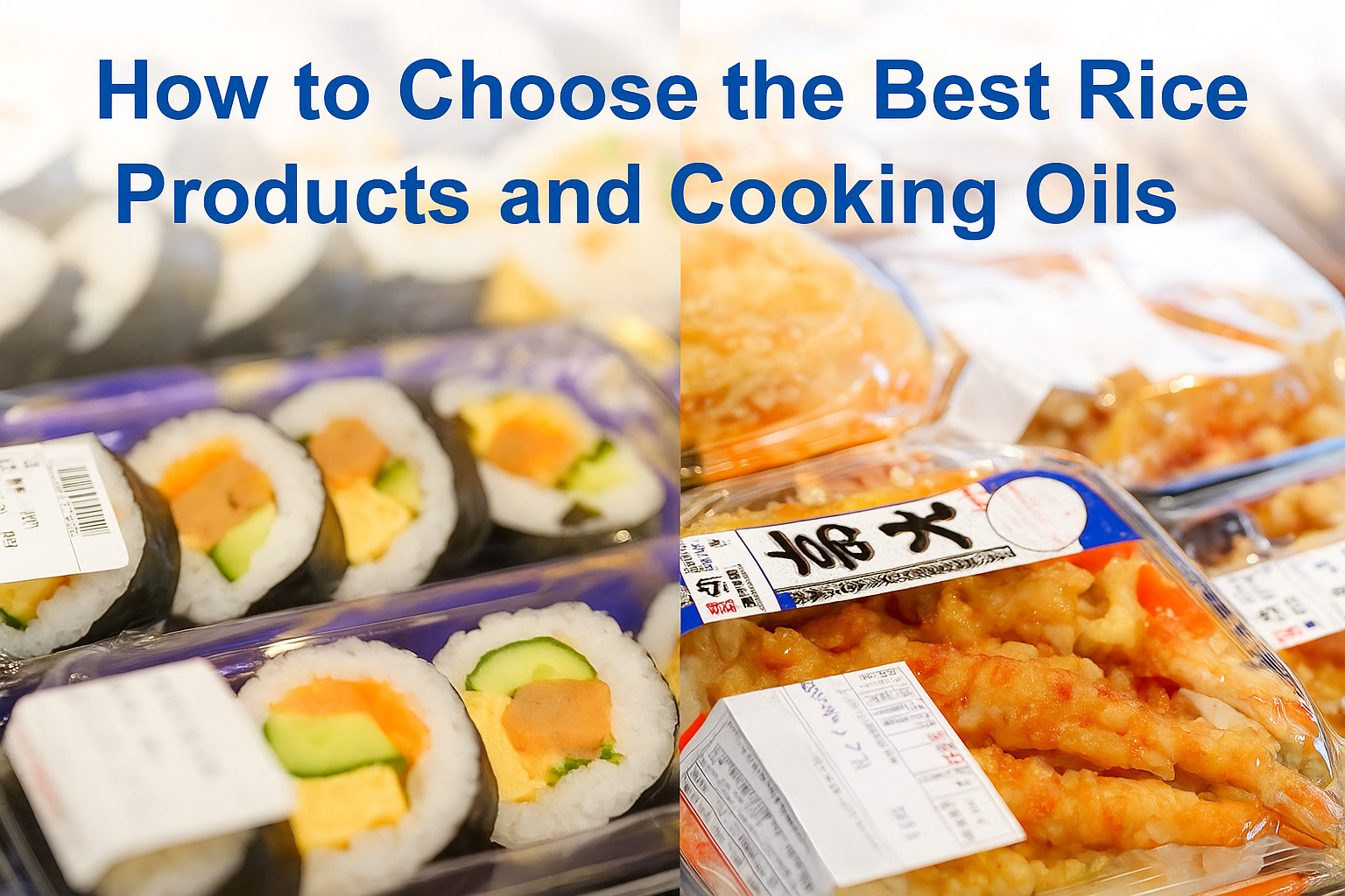 Choosing the Right Rice Tech Oil for Each Dish: Key Points for Better Flavor and Efficiency