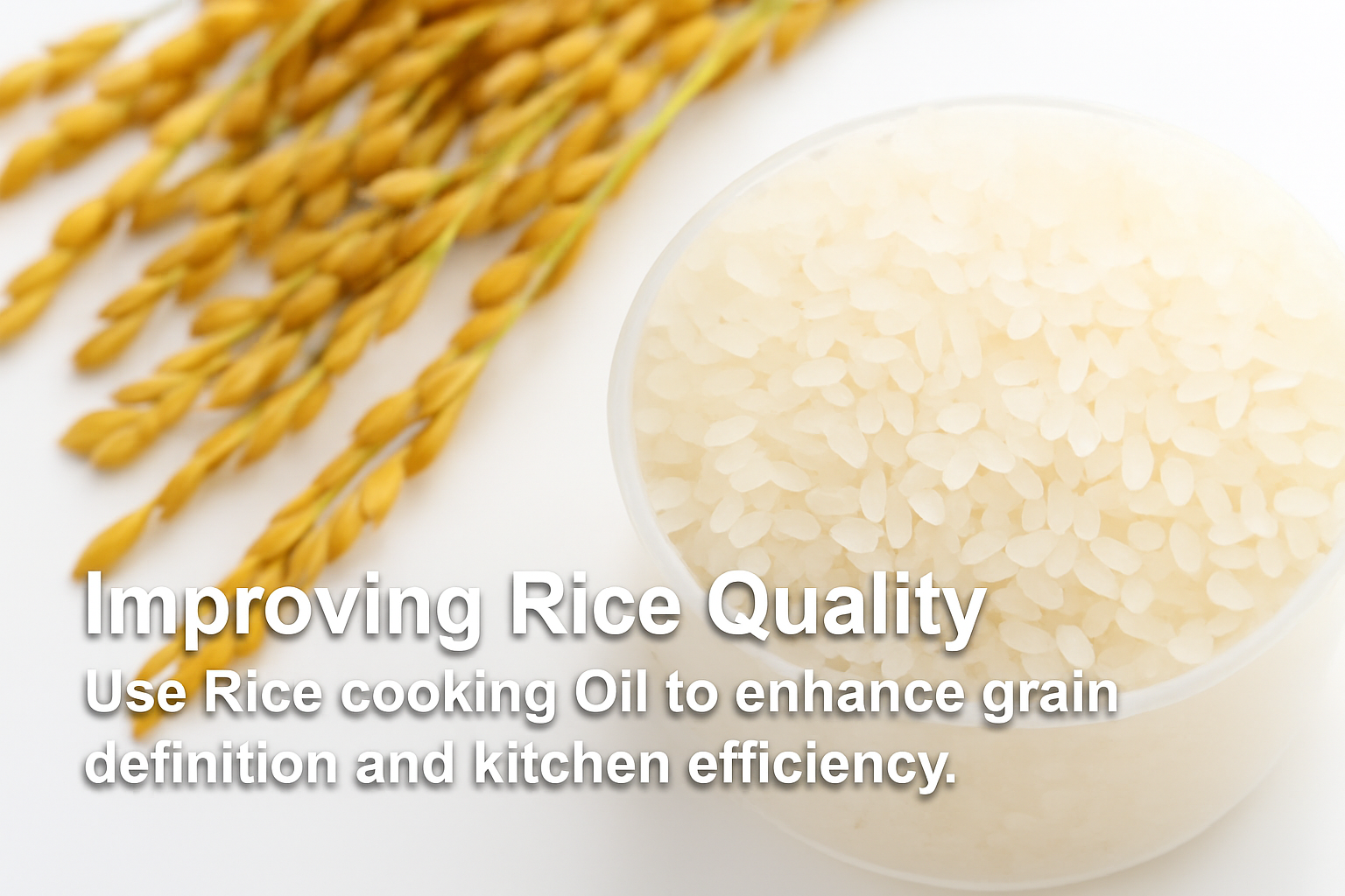 Rice Quality Management｜Improve Grain Texture and Kitchen Efficiency with Rice Cooking Oil